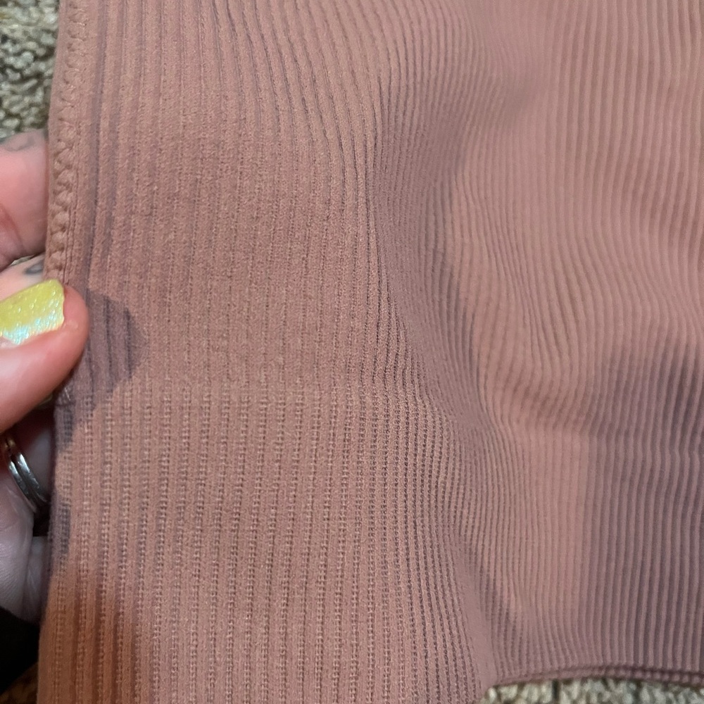 Together Mauve Ribbed Tank Top - Picture 3 of 4
